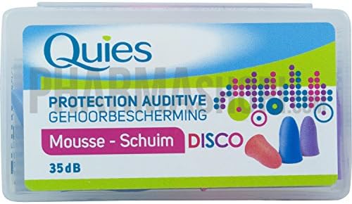 QUIES - Disco Foam Hearing Protection - Box of 3 Pairs
