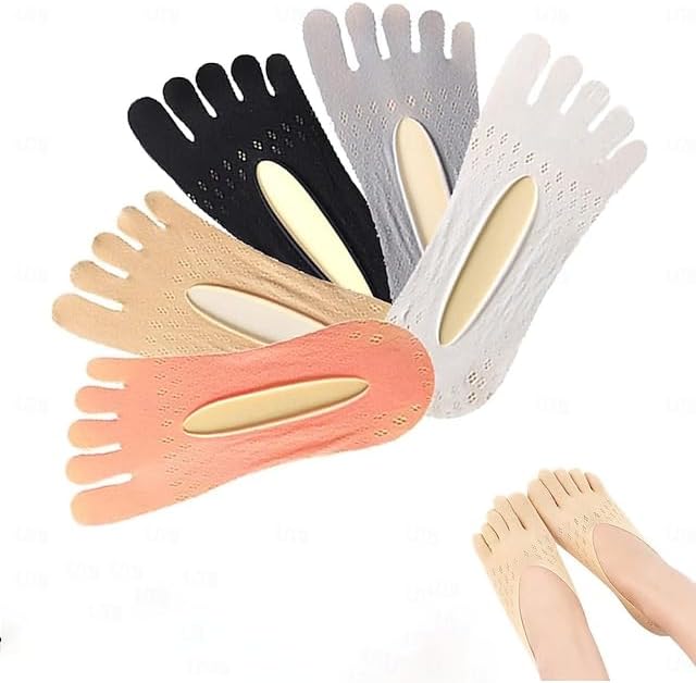 5 Pairs Orthopedic Toe Compression Sock Women's Toe Socks Projoint Antibunions Health Sock - Sock Align Toe Socks for Bunion - Anti Bunion Socks for Women and Men