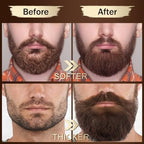 XIKEZAN Beard Kit for Men Grooming & Care Set w/2 Pack Beard Serum, Wash, Oil, Balm, Comb, Brush, Scissor, Bag, EBook, Unique Birthday Gifts for Men Him Dad Husband Brother Christmas Stocking Stuffers