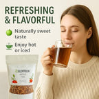 Blentolia Apple Tea | 100% Natural Dried Apple Pieces | Caffeine-Free Herbal Fruit Tea | Refreshing & Flavorful Hot or Iced Tea – 7.05oz (200g) Resealable Pouch