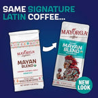 Mayorga Organic Coffee 2lb Mayan Blend - Medium Roast Whole Bean Coffee Specialty Grade, 100% Arabica, Slow Roasted, Chocolate and Floral Flavor with Low Acidity - USDA Organic, Non-GMO, Kosher