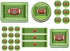 Football Field game Ball 1/4 sheet (10.5 x 8 in.) Edible cake topper image Birthday Party Decoration.