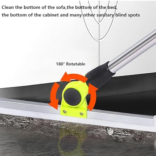 Air Broom as Seen on Tv, with 51 Long Handle Air Broom as Seen on Tv, Rubber Brooms for Floor Cleaning for Smooth Floors,Rugs,Windows