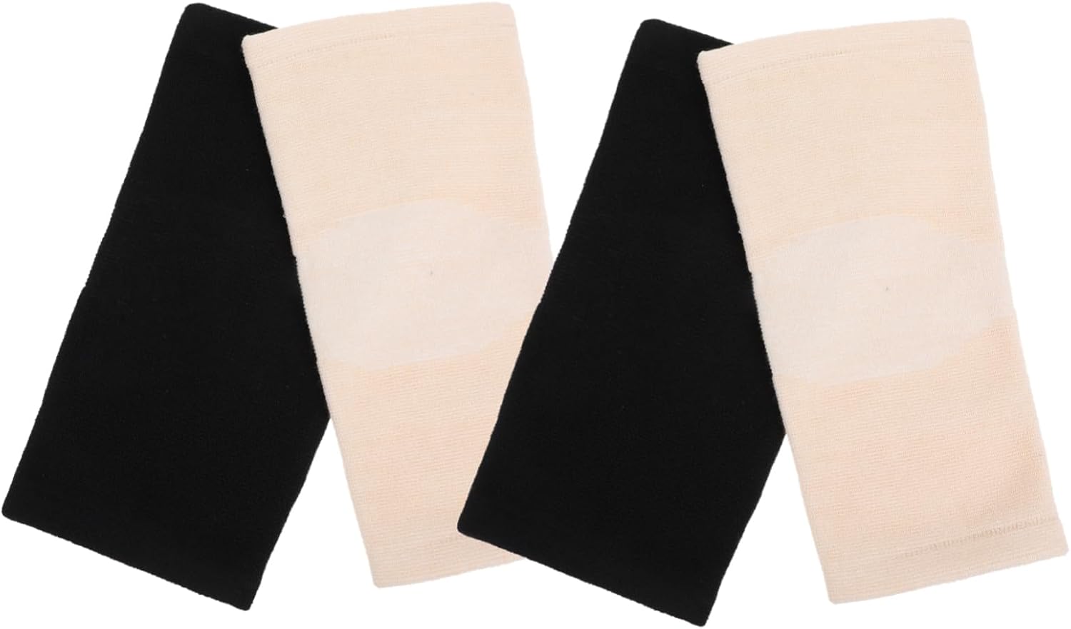 Warm Fleece Knee Pads 2-Pair Set Charcoal Breathable Knee Sleeves for Sports Riding and Recovery