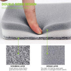 Kitchen Cleaning Sponges, 6 Pack Heavy Duty Scrub Sponges Cleans Fast Non-Scratch Sponge for Washing Dishes and Cleaning Kitchen (Grey)