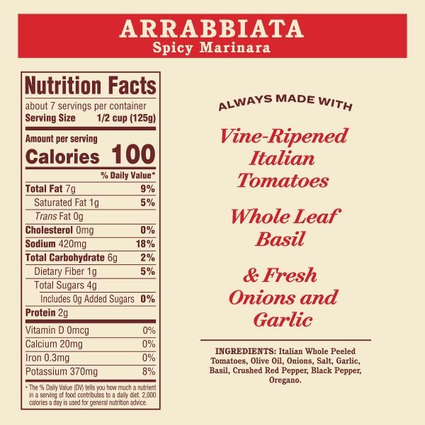 Rao's Homemade All Natural Arrabbiata Sauce, 32 Ounce (Pack of 6)