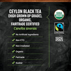 Frontier Co-op Organic Ceylon Black Tea, 1-Pound Bulk, High-Grown Orange Pekoe, Medium-Strong Tea Body, Kosher, Fair Trade