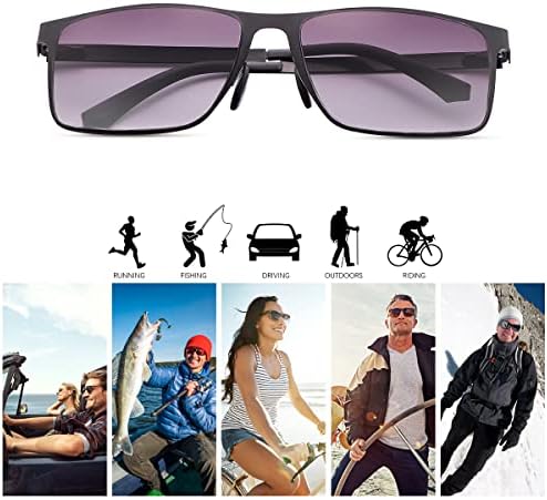 Full Reading Glasses UV Protection Spring Hinge Sunglasses Anti Blue Light Sun Readers for Men and Women Non Bifocal