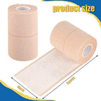 4 Rolls Elastic Tape Adhesive Elastic Tape Self Adhesive Bandage Wrap Flexible Stretch Bandages for Sports Ankle, Knee and Wrist Sprains Animal Pets, 5 Yard (4 Inch in Width)