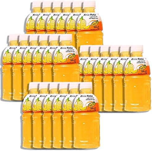 Mogu Mogu Fruit Juice with Nata De Coco, 10.82 oz (Pack of 24) (Pineapple)