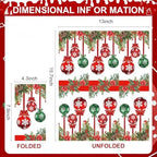 Christmas Paper Napkins,3 Ply Christmas Napkins Disposable Red White Green Dinner napkins Xmas Table Decorative,Guest Hand Towel for Bathroom Home Kitchen christmas Holiday(80 Pcs)