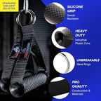 Core Prodigy Heavy Duty Exercise Handles - Grip Attachments for Cable Machine Pulleys, Gym Equipment, Resistance Bands, and Weight Lifting