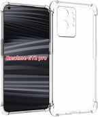 USTIYA Case for Realme GT 2 Pro Clear TPU Four Corners Protective Cover Transparent Soft funda