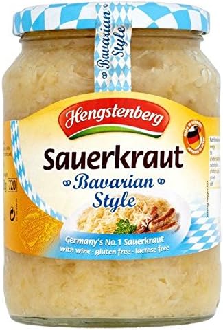 Hengstenberg Bavarian Style Sauerkraut Chucrut 680g - Pack of 2