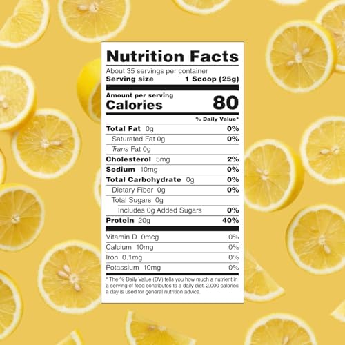 Myprotein Clear Whey Isolate Protein Powder, 35 Servings (1.9lbs) Lemonade, 20g Protein per Serving, Naturally Flavored Drink Mix, Daily Protein Intake for Superior Performance