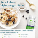 Vegan Collagen Protein Powder + Pure Biotin High Strength 10,000mcg Vegan Bundle, for Skin, Hair & Nails, by Igennus