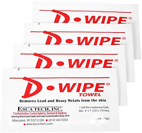 D-Wipe Towels by D-Lead, Dispenser with 100 Individually Wrapped Towels