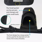 Tuhaoge Massage Bottle Bag Massage Oil Holster Lotion Holster Massage Therapist Massage Oil Holster Massage Lotion (TH-XJ1kd-Black)