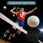 Volleyball Knee Pads 1 Pairs Soft Black Kneepads for Women Youth Girls, for Sports Dance Football Yoga Tennis Running Cycling Workout, Athletic Knee Pads for Volleyball Players (Black, Small)