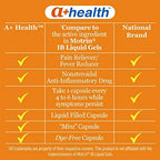 A+Health Dye-Free Ibuprofen 200 Mg Mini Softgels, Pain Reliever/Fever Reducer (NSAID), 180 Count