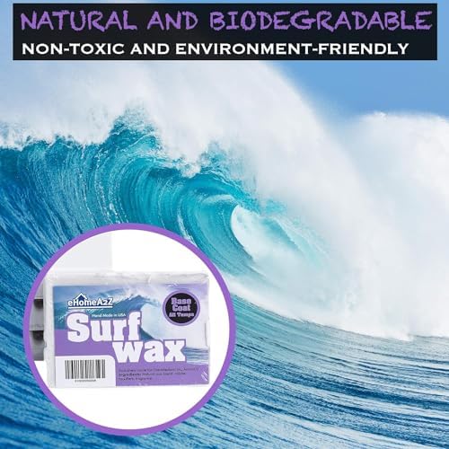 EHOMEA2Z Surfboard Wax Basecoat Bundle with Sticky Bumps Warm Tropical Surf Wax Surfboard Surfing Accessories Surfing Wax (4)