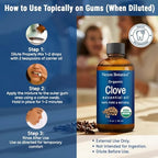 Organic Clove Essential Oil 30 ml - Pure, Natural, Undiluted for Toothache, Sore Muscles, Skin & Hair Care - Soothing Clove Bud Essential Oil - Nexon Botanics