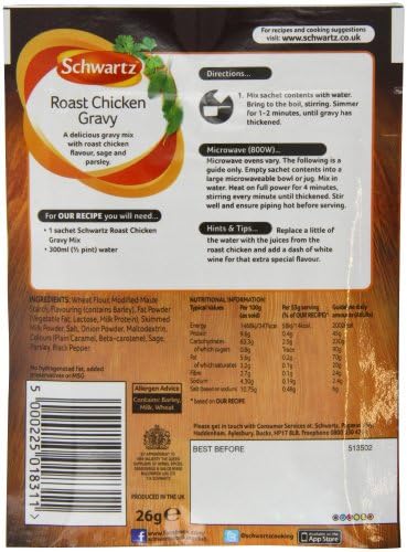 Schwartz Mix for Roast Chicken Gravy 26 g (Pack of 12)