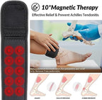 2 Pack Magnetic Achilles Tendonitis Brace, Adjustable 5-12" Achilles Strap for Men Women, Ankle Achilles Tendon Support Brace to Prevent Achilles Tendonitis Pain, Fit Running Sports Cycling Hiking