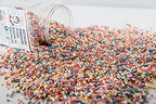 Sweet Eva’s METALLIC SHIMMER PEARL RAINBOW SPRINKLES-Dairy Free,Gluten-free,Egg Free,Vegan,Soy Free,Nuts Free,Kosher,Cookies,Cupcakes,Cake Topper,Jimmies,Large,Bulk Candy,1.5 LBS Large,1.5 Pound