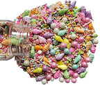 Homankit Summer Multicolor Sprinkles Ice Cream Sprinkles Candy Baking Edible Cake Cupcake Toppers Cookie Dessert Decorations Birthday Party Supplies 3.35 Ounce