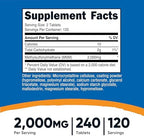 Nutricost MSM Tablets (Methylsulfonylmethane) 2000mg Per Serving, 120 Servings, 240 Tablets - Non-GMO and Gluten Free