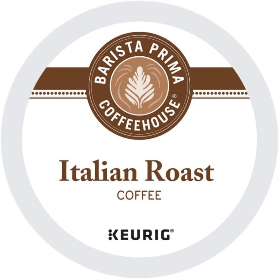 Barista Prima Dark Roast Extra Bold Coffee K-Cup, Italian Roast, 24 Count (Pack of 4)