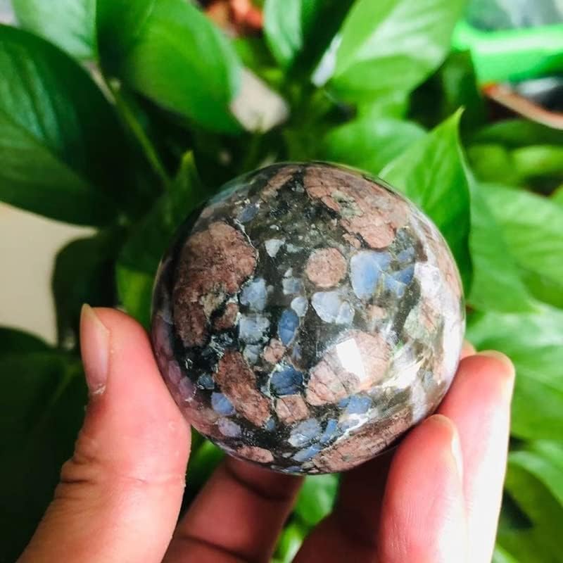 Crystal Stone Home Decor 1 pcs 50MM-70mm Natural Glaucophane Quartz Crystals Ball, for Home Decorative
