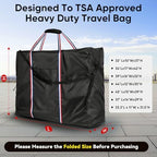 Rollator Travel Bag - Waterproof Wheelchair Bag for Folding Walker, Compact Wheelchair Transport Chair Portable Carry Case Cover for Car & Airplane TSA Traveling (39"Lx16"Wx32"H)