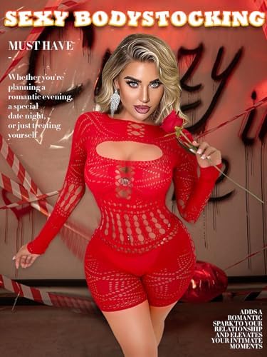 Woman Lingerie Bodysuit Fishnet Bodystocking Sexy Tights Bodycon Jumpsuit