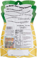 Happy Yummies Worlds Best Tasting Gourmet Gummy Candy Pineapple Bag 14oz (1 Pack)