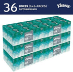 Kleenex® Professional Facial Tissue, Bulk (21271), 2-Ply, White, Upright Cube Boxed Format, Designed for Business (90 Tissues/Box, 6 Bundles of 6 Boxes, 3,240 Sheets/Case)