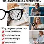 AEZUNI Retro Large Reading Glasses Women Stylish Fashion Readers 1.0 1.25 1.5 1.75 2.0 2.25 2.5 2.75 3.0 3.5 4.0 5.0 6.0