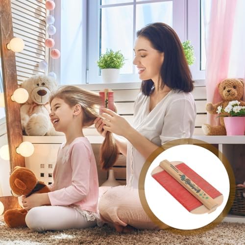 DOITOOL Wooden Comb Fine Tooth Hair Removal Comb for Adults and Children Portable 4.33In Natural Wood Hair Care Tool for Home and Travel