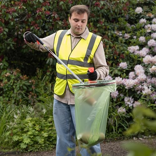 Litter Picker Pro Gel 33”/85cm, Heavy Duty Litter Grabber with Comfy Gel Handle, Trash Picker Grabber Stick, Leaf Grabber, Litter Pickers for Adults