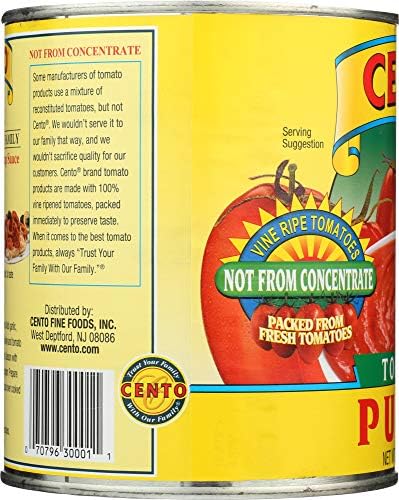 Cento Tomatoes Puree 28.0 OZ (Pack of 6)