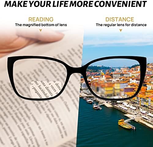 OCCI CHIARI Bifocal Reading Glasses for Women Fashion Large Blue Light Readers 1.0 1.5 2.0 2.5 3.0 3.5