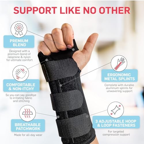 Dr. Arthritis Essentials Carpal Tunnel Wrist Brace -Wrist Splint for Carpal Tunnel, Wrists Injuries, Wrist Support for Arthritis, Hand support (Left)