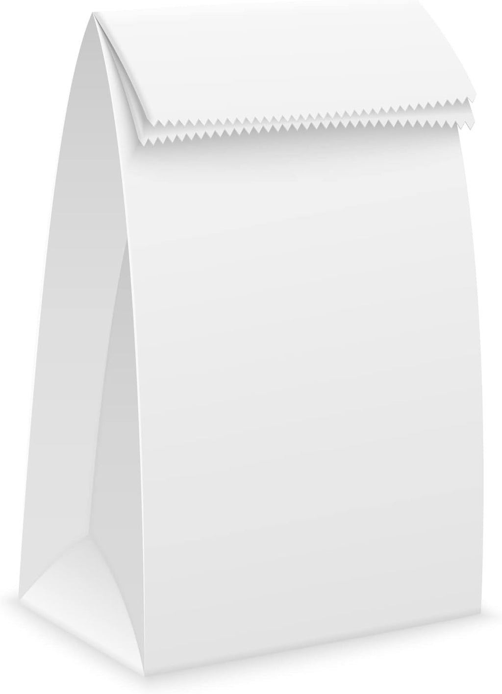 Perfect Stix 6lb White Paper Lunch Bags - Pack of 125ct. White Paper Bags.Craft Bags, Lunch Bags,Snack Bags. 6" x 3.5 "x 11.5".