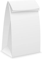Perfect Stix 6lb White Paper Lunch Bags - Pack of 125ct. White Paper Bags.Craft Bags, Lunch Bags,Snack Bags. 6" x 3.5 "x 11.5".