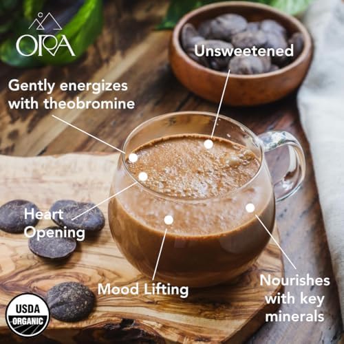 ORA Ceremonial Cacao - Boundless Belize - Organic 100% Cacao - Ethical - Regenerative - High Flavanol - Coffee Alternative - Better Energy - Heavy Metals Tested - Unsweetened - 8oz