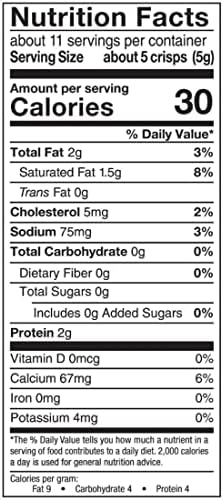 Mrs. Cubbison's Cheese Crisps, Cheddar, Cheddar Cheese Crisps, 1.98 ounce (pack of 1)