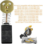 8 Pack 145323-06 Carbon Brushes Compatible with Black & Decker 145323-06, 145323-03 & 145323-02 Fits for Dewalt Black & Decker DW705 DW708 Miter Saw Motor Brushes Parts