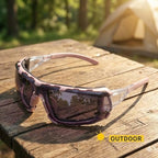 UKNOW Photochromic Safety Glasses, Scratch Resistant Wraparound Lenses, Removable Foam Gasket, ANSI Z87.1 Protective Eyewear