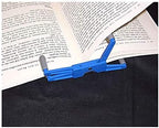 Portable Book Page Holder for Hands Free Reading in Bed, on The Go, on The Treadmill & Exercise Bike - Works on Hardcovers, Paperbacks, Magazines, and Comic, Art, Piano and Recipe Books